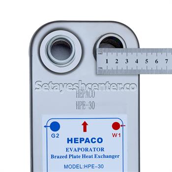 اواپراتور حرارتی صفحه ای گاز به آب مدل HPE-30 هپاکو HEPACO