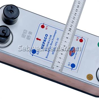 اواپراتور حرارتی صفحه ای گاز به آب مدل HPE-30 هپاکو HEPACO
