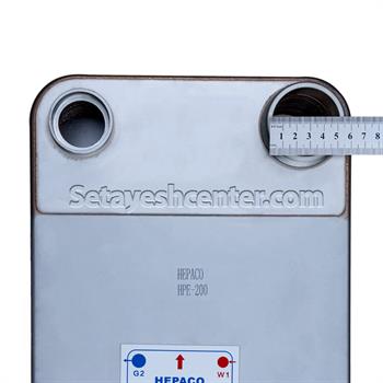 اواپراتور حرارتی صفحه ای گاز به آب مدل HPE-200 هپاکو HEPACO