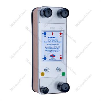 اواپراتور حرارتی صفحه ای گاز به آب مدل HPHE-50A هپاکو HEPACO