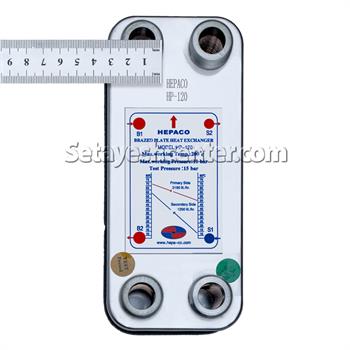 مبدل حرارتی صفحه ای آب به روغن مدل HP-120 هپاکو HEPACO